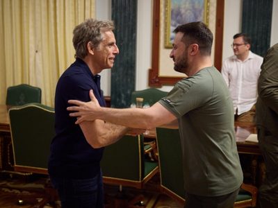“Eres mi héroe”, dice Ben Stiller al presidente ucraniano Volodimir Zelenski
