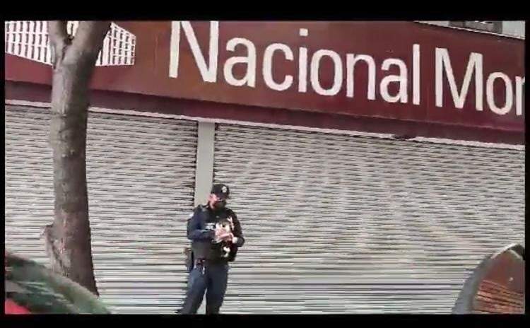 Intento de asalto en una sucursal del Nacional Monte de Piedad en la Escandón, CDMX, el 15 de agosto de 2023