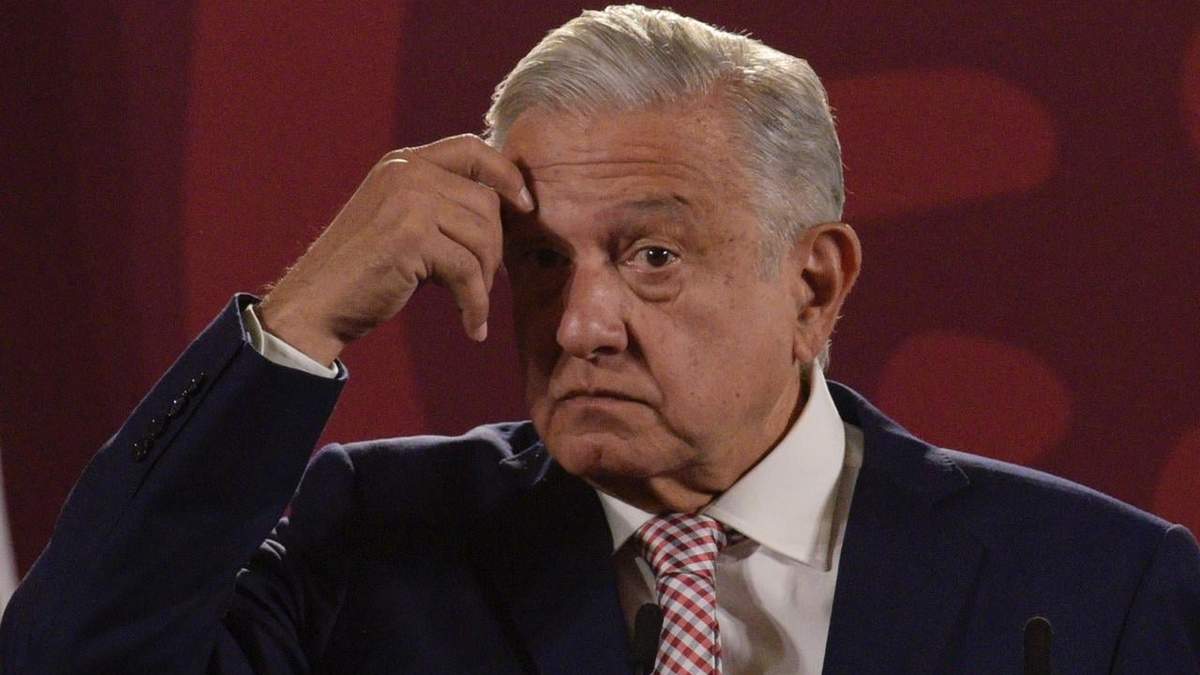 El presidente durante la conferencia matutina en Palacio Nacional