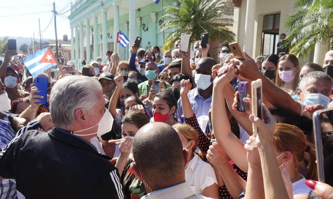 El presidente Díaz-Canel ha negado que haya represión