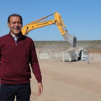 Omar Gutiérrez supervisó la obra de la ruta 67