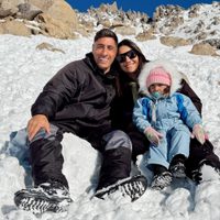 Descanso en la nieve: las vacaciones de Miguel Merentiel y su familia