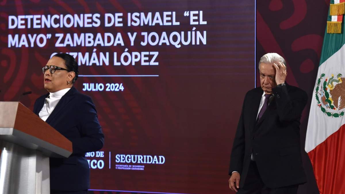 La titular de la SSPC, Rosa Icela Rodríguez presentó un informe de la detención de El Mazo en la conferencia mañanera