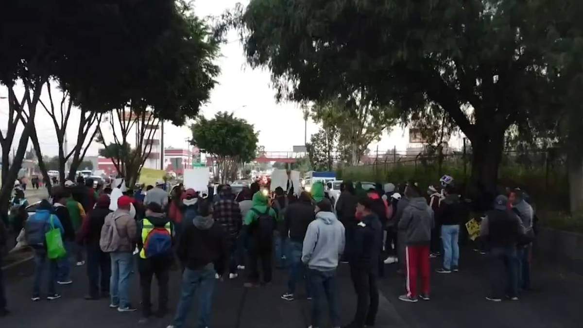 Uno de los bloqueos realizados en Ecatepec