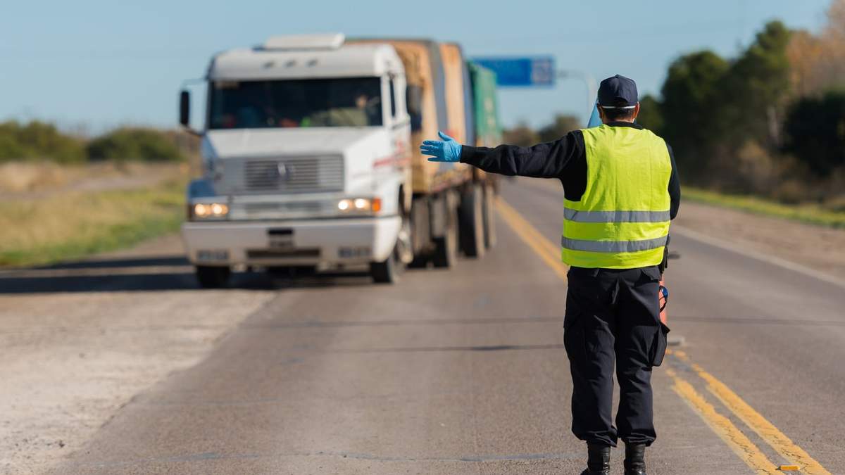 Controles de ruta. Fuente: (Twitter)