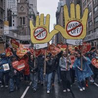 “Manos fuera”: protestas masivas contra Trump en EU