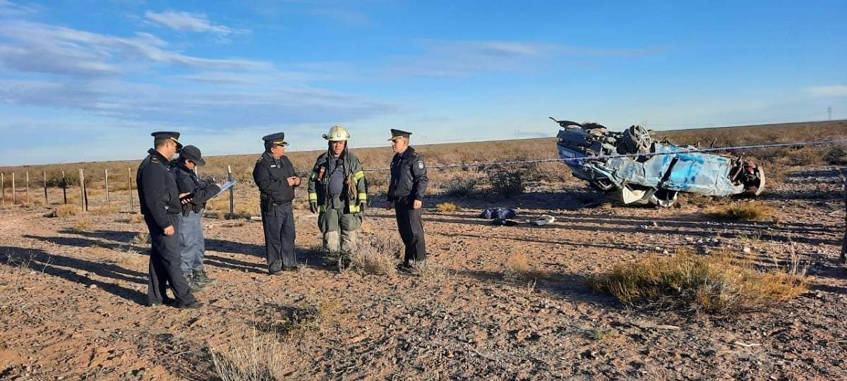 El BMW circulaba a más de 200 kilómetros por hora de velocidad. Fuente (Policía de Neuquén)