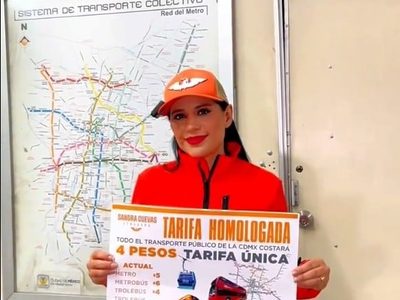 Sandra Cuevas propone tarifa homologada de cuatro pesos para el Metro, Metrobús, Trolebús y Cablebús