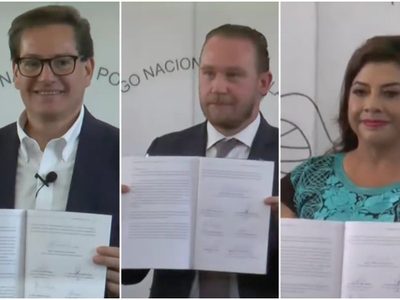 Chertorivski, Taboada y Brugada abordan militarización en firma del Compromiso por la Paz