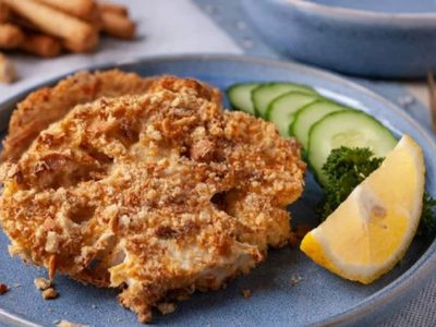 Salí de lo convencional y hacé estas milanesas de coliflor a la napolitana dignas de un costoso restaurant