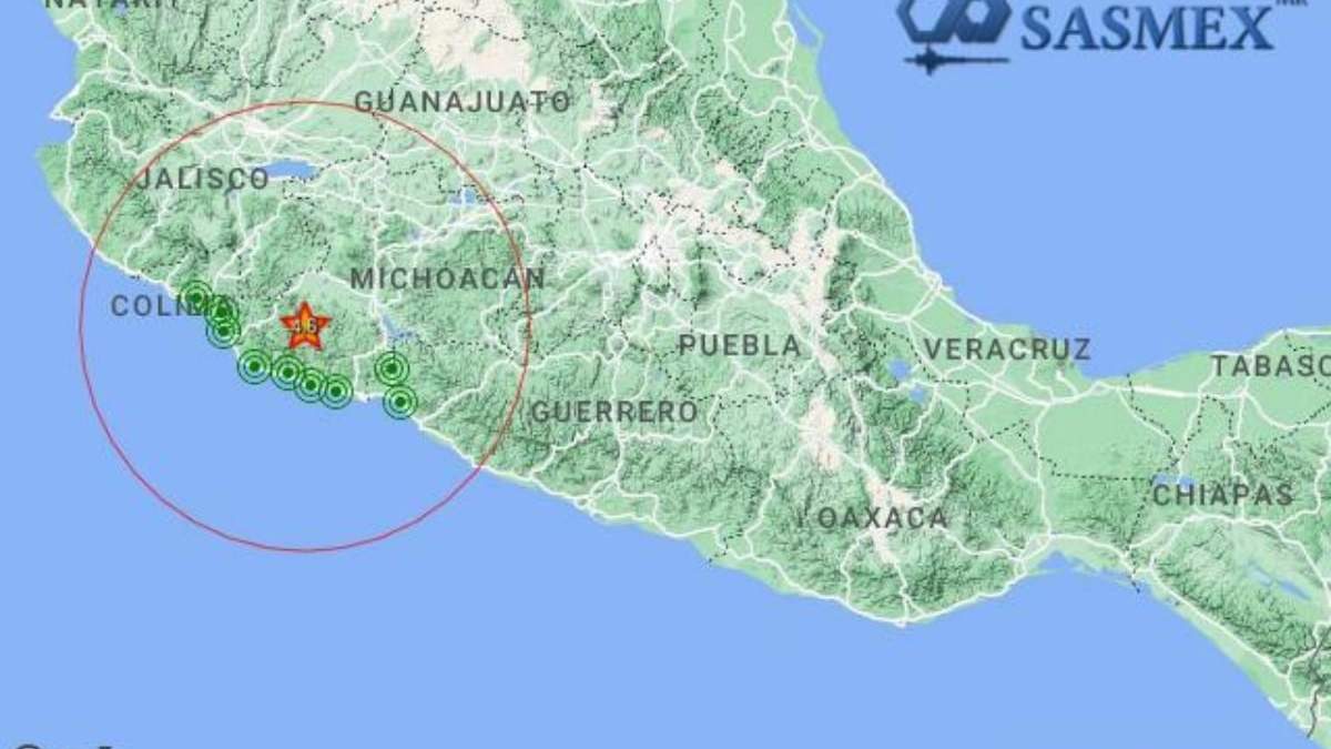 El epicentro del sismo