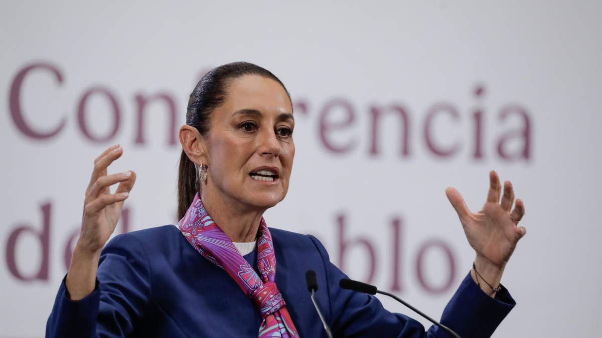 La presidenta Claudia Sheinbaum en la conferencia matutina de este 2 de junio de 2025