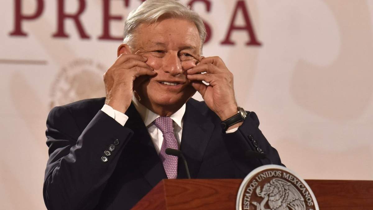 El presidente López Obrador en su conferencia matutina