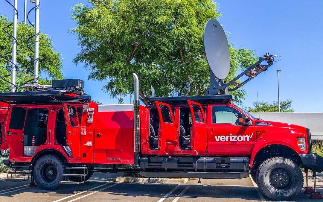 Verizon Frontline es un vehículo de centro de comando de respuesta rápida habilitado para 5G