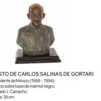 En subasta de los Colosio, adquieren busto de Carlos Salinas por 150 mil pesos