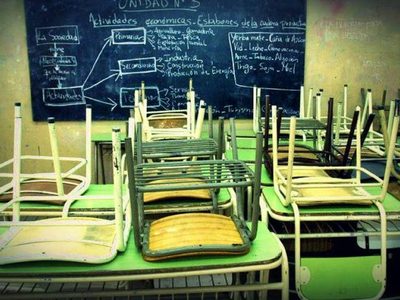 "Aulas vacías" Sin clases en Neuquén por el coronavirus