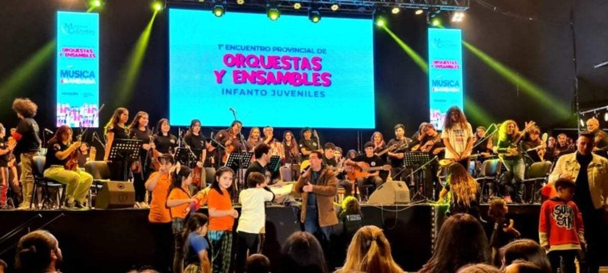 1° Encuentro Provincial de Orquestas y Ensambles Infanto Juveniles en el Ruca Che. Fuente: (Facebook)