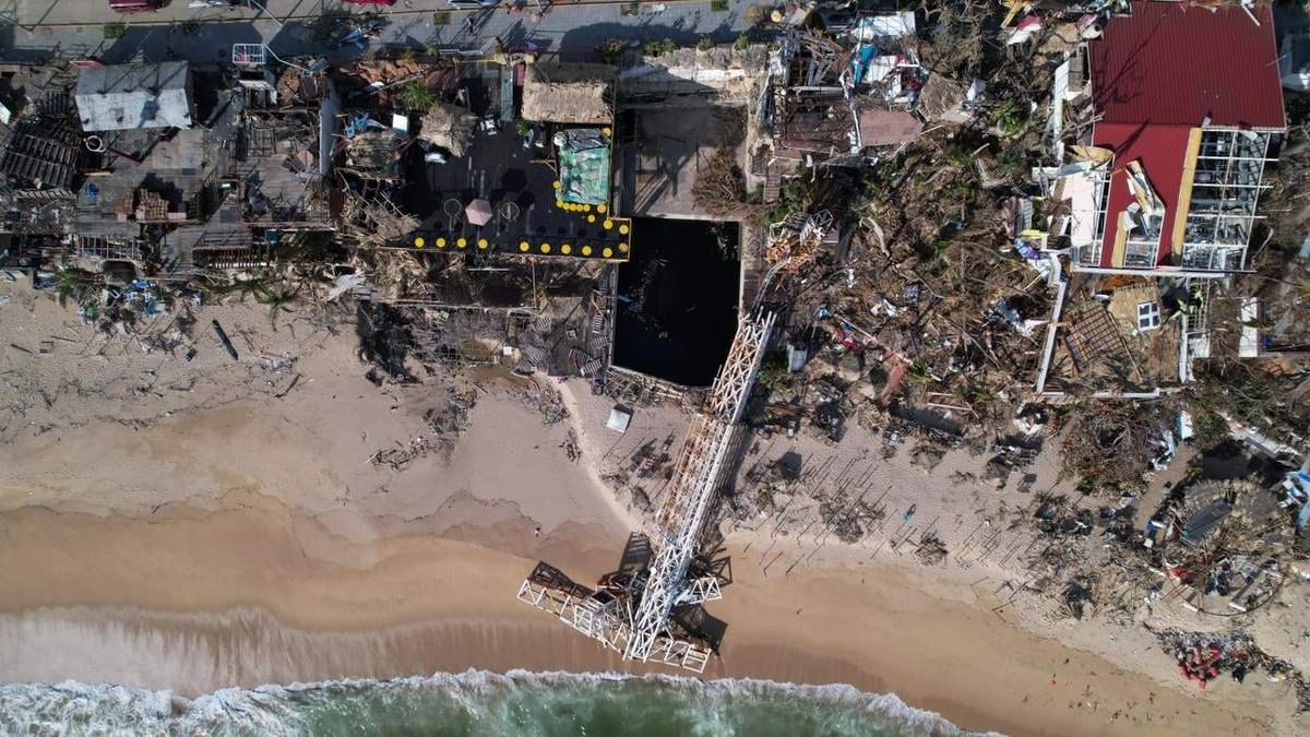 Daños causados por Otis en Acapulco