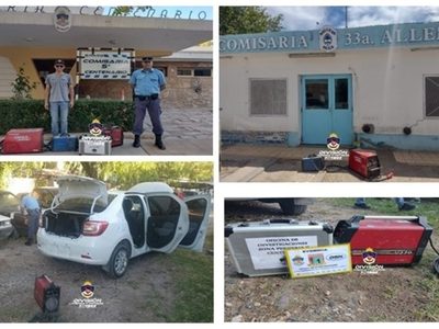 Recuperan herramientas robadas en Centenario que valen más de tres millones de pesos
