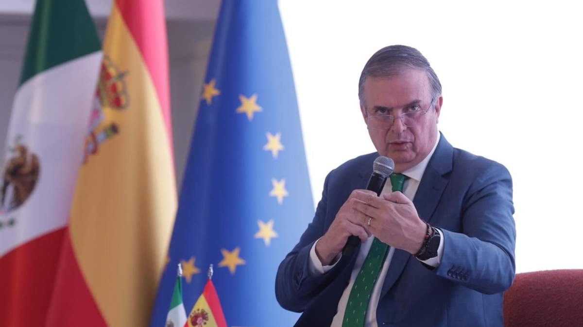 El secretario de Economía de México, Marcelo Ebrard durante el Encuentro Empresarial de España