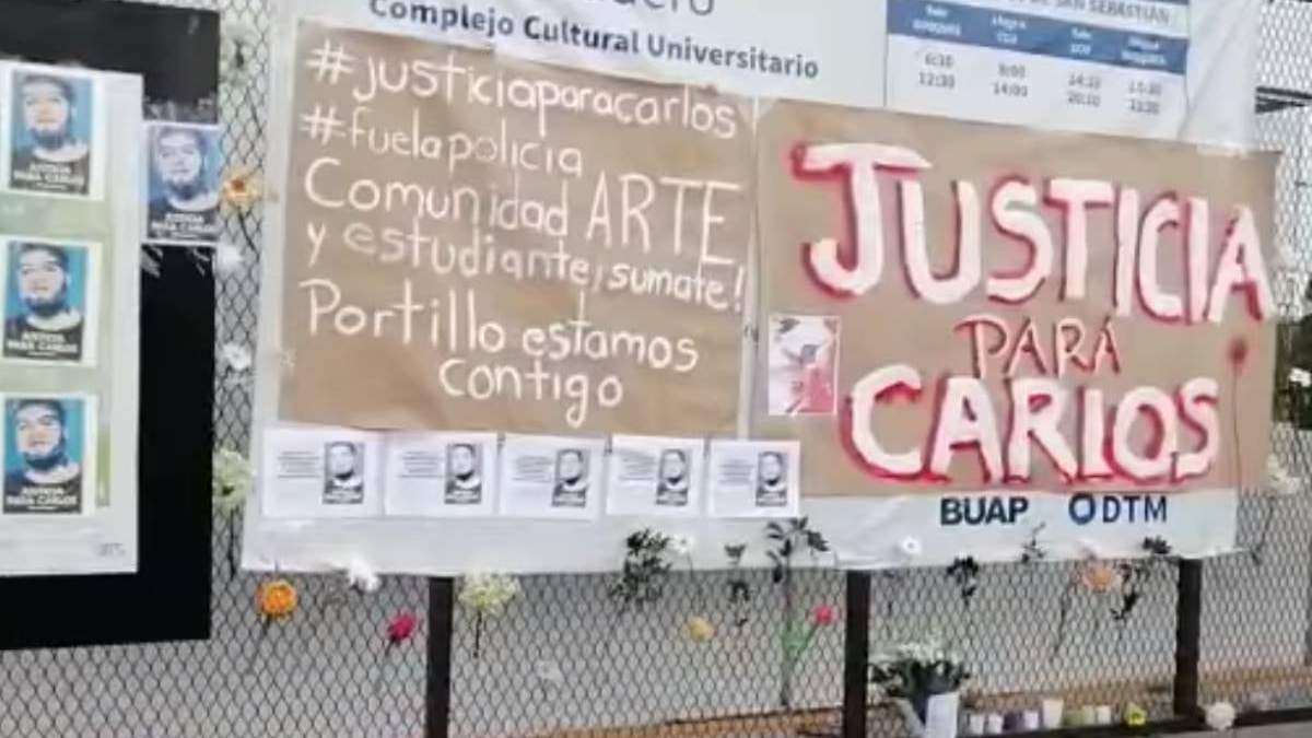 Protesta estudiantil por el caso de Carlos Portillo