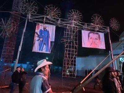 Rinden homenaje a “El Mencho” y al CJNG en Tinaja de Vargas, Michoacán (Video)