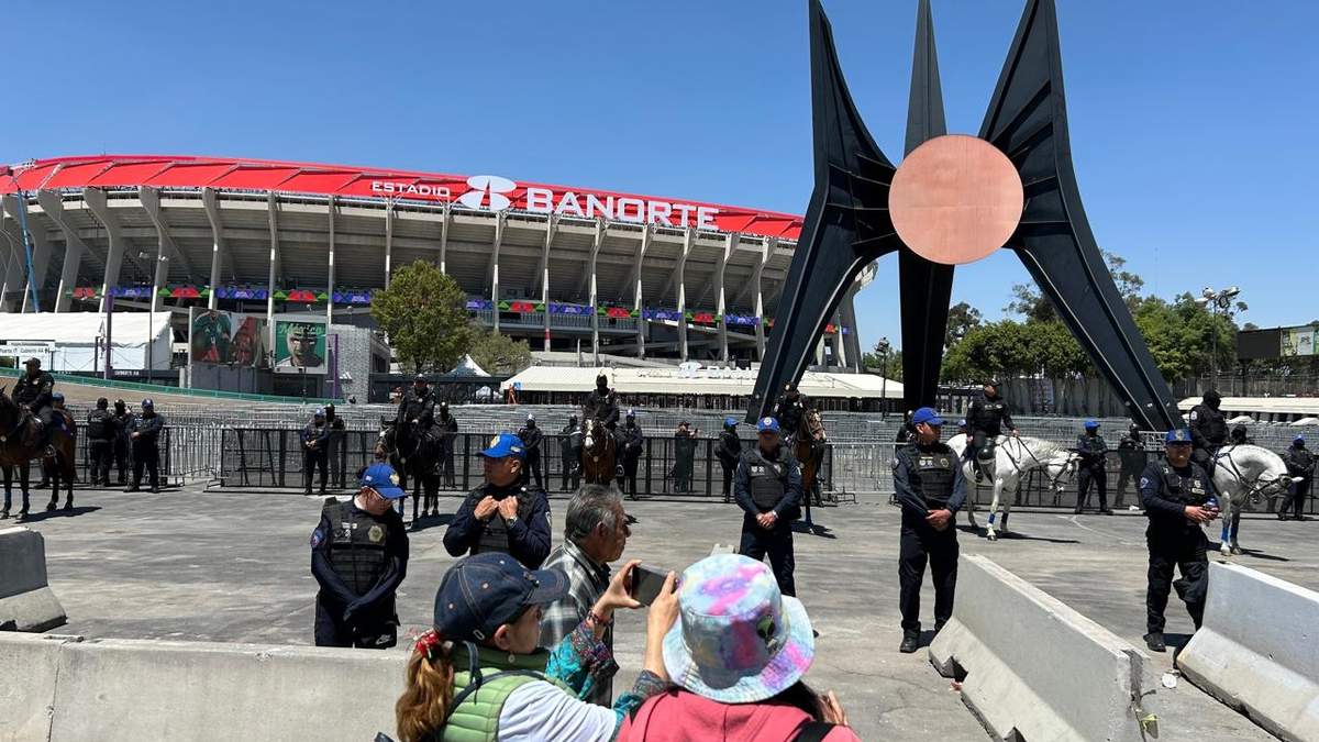 El operativo de seguridad en el Estadio Banorte