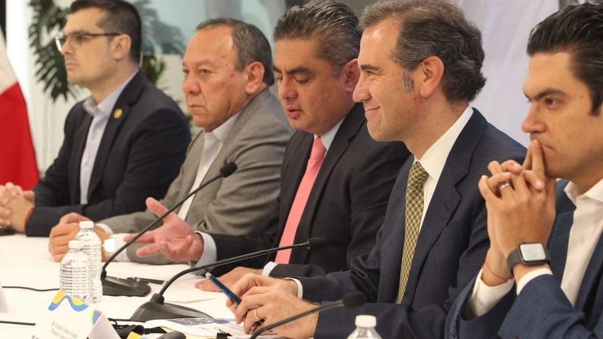 El consejero presidente del INE en su participación en el foro de la alianza Va por México