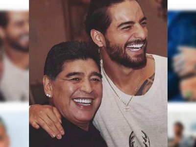 Maluma siguió los pasos de Diego Maradona y deslumbró con una Ferrari exclusiva