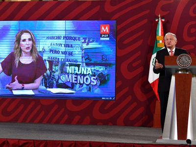 Azucena Uresti criticó cerco por marchas del 8M y Milenio fue resguardado porque lo pidió: AMLO