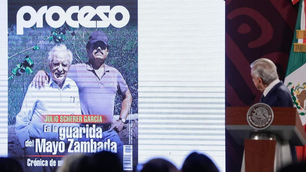 El presidente durante la conferencia matutina