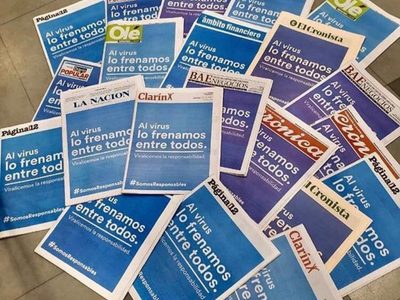 Coronavirus: los principales diarios del país cambiaron su tapa para concientizar