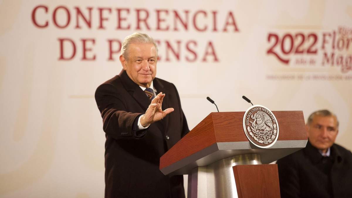 El presidente y el secretario de Gobernación, en la conferencia de este viernes