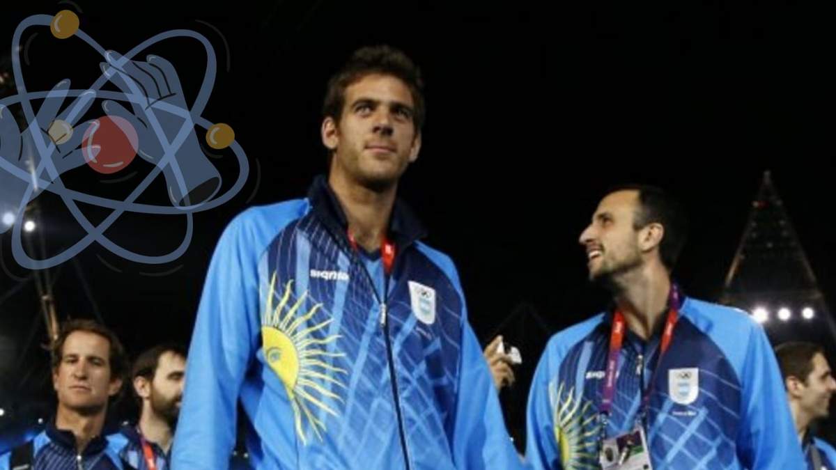 Del Potro y Ginóbili. Fuente: (Twitter).