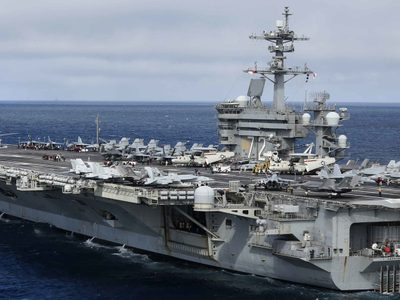 Un portaaviones estadounidense llegó a Medio Oriente