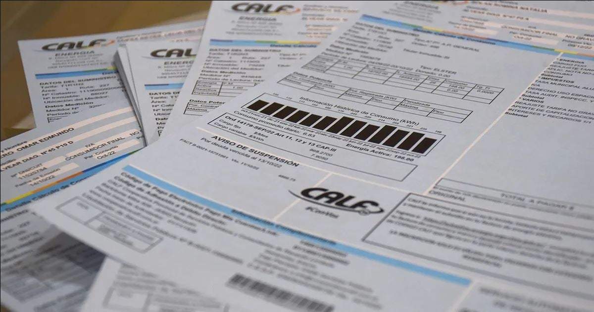 Las nuevas facturas de luz llegan con aumento. Fuente: (Diario RN)