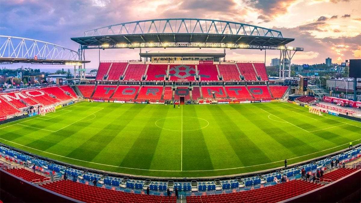 El más pobrecito de los estadios, el de Toronto FC, que no debería ser ni sede. Igualmente será ampliado.