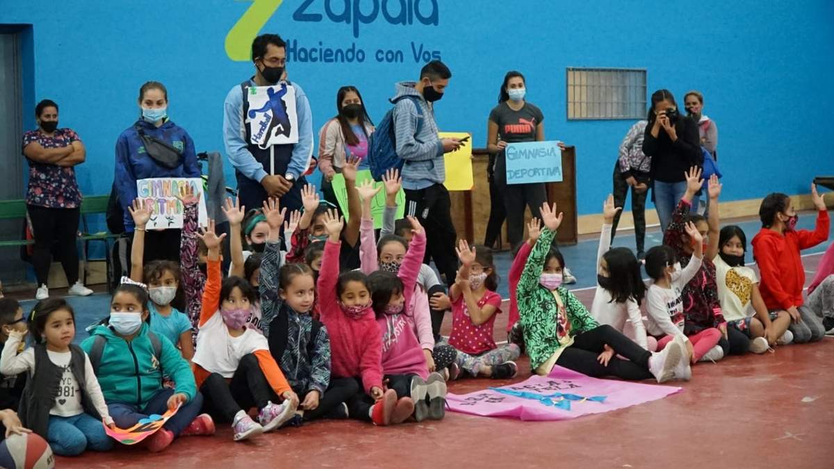 Escuelas deportivas de Zapala. Fuente: (Twitter)