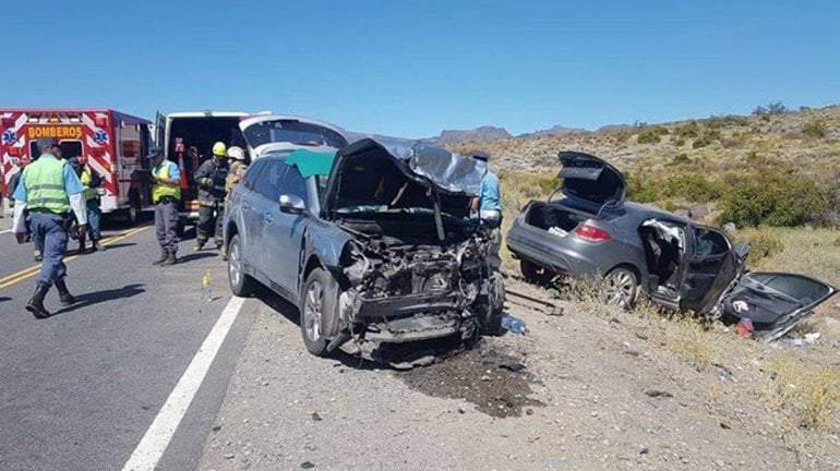 Choque frontal en la ruta 237. Fuente: (Twitter)