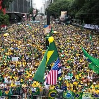 Partidarios de Bolsonaro se manifiestan en todo Brasil contra Lula