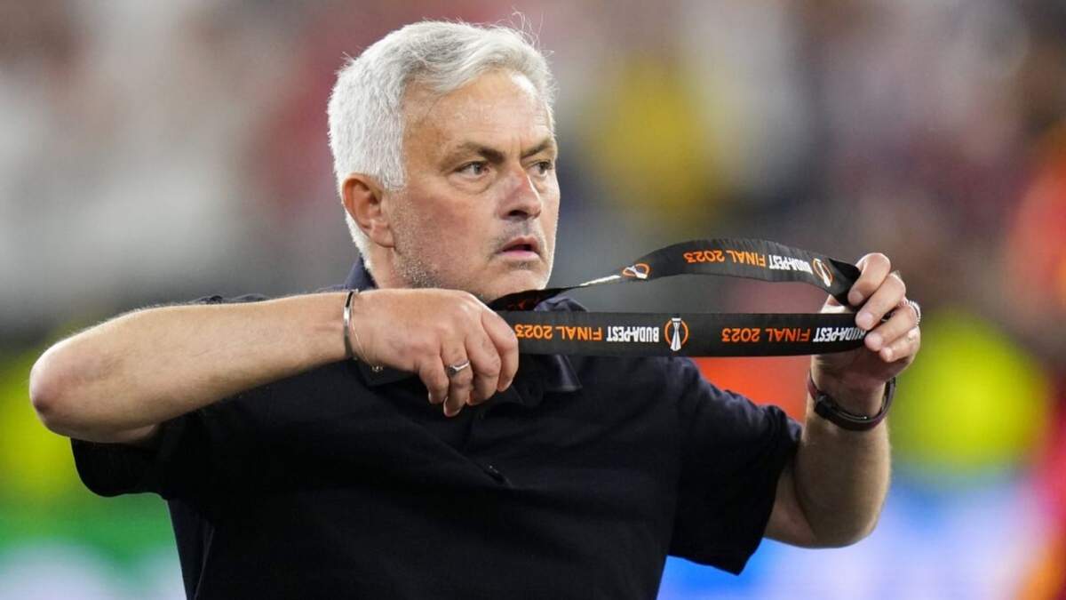 José Mourinho, técnico de la Roma