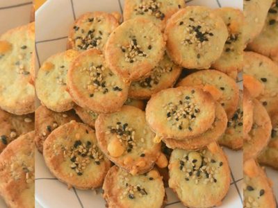 Galletitas de queso azul y sésamo: crocantes y súper deliciosas, una receta fácil e ideal para los mates o la picada