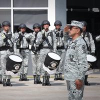Sin discursos y con la bandera caída, asume el coordinador en Occidente de la Guardia Nacional