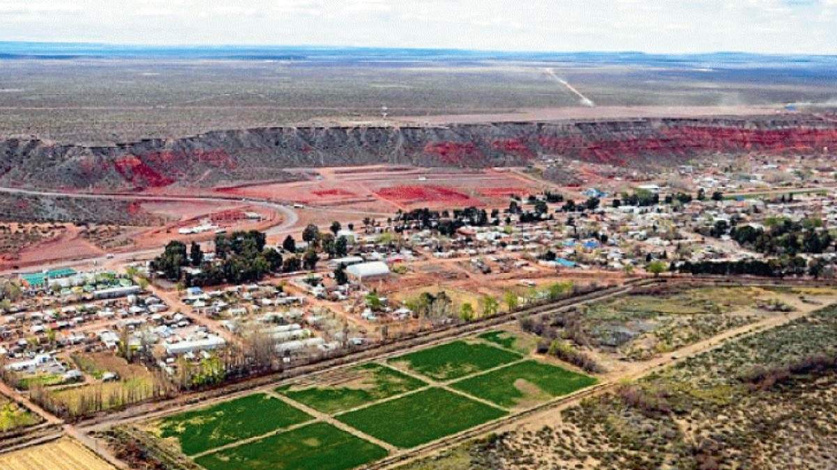 Vista de la localidad de Añelo. Fuente: (X)