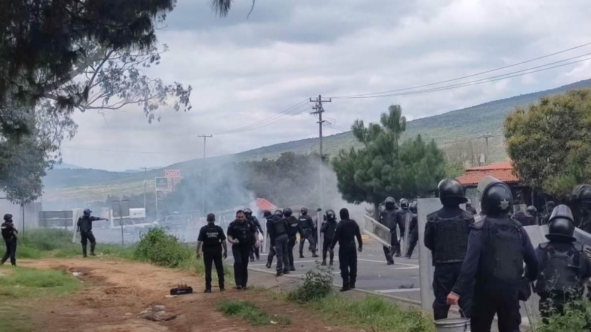 Operativo de la policía de Michoacán
