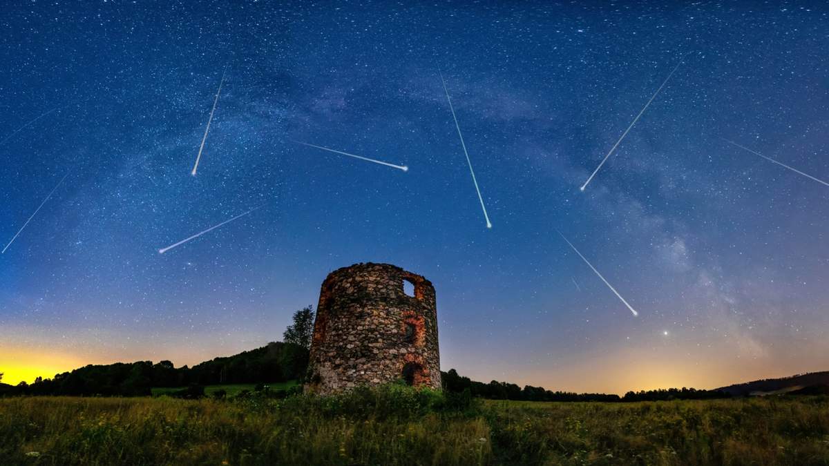 La lluvia de estrellas vista en el hemisferio norte. Fuente: (Twitter)