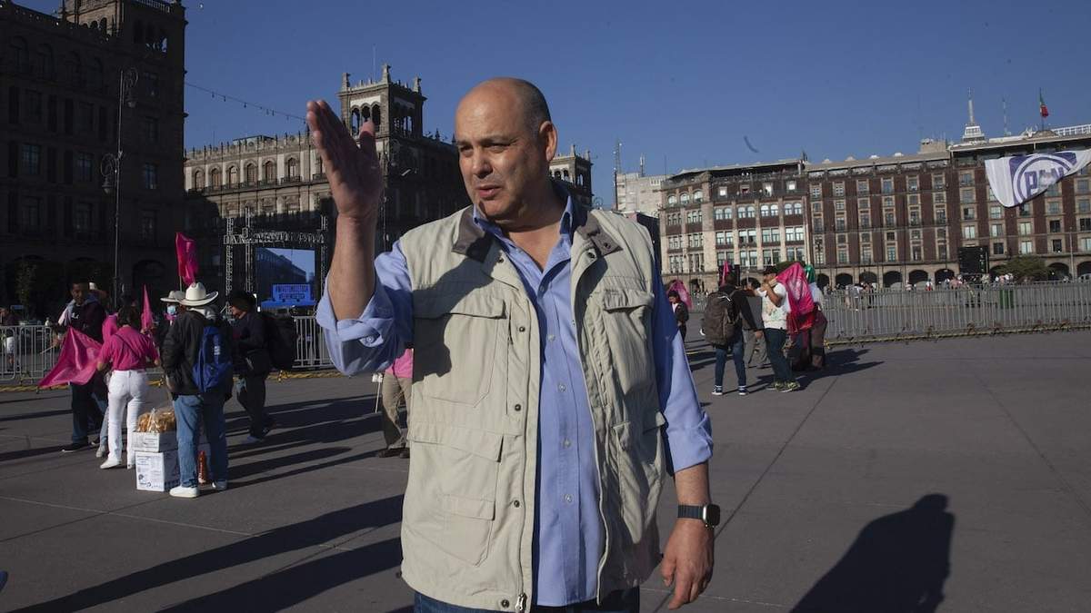 Gustavo de Hoyos, el pasado 26 de febrero en el Zócalo