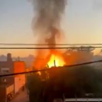 Se incendió un depósito de garrafas y varias personas resultaron heridas