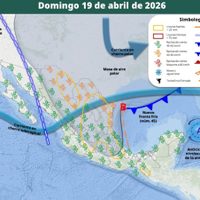 Frente frío 45 atacará de viernes a lunes con lluvias fuertes y masa de aire polar