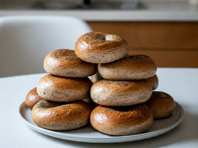 Bagels integrales: tentadores y esponjosos, dale un toque diferente a tus desayunos con esta recetaza